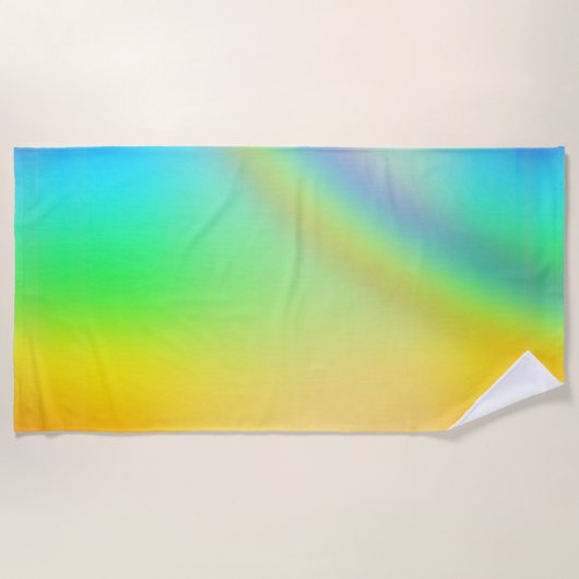 ビーチタオル – Rainbow (正面)