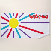 ビーチタオル - Sunny Side Up (正面)
