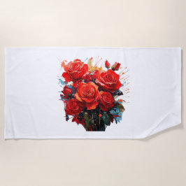 ビーチタオル – The Red Roses Artwork