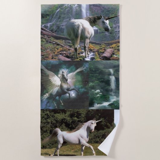 ビーチタオルUnicorns ビーチタオル (正面)