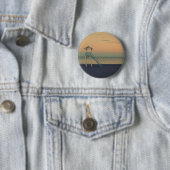 ビーチタワーの日没 缶バッジ (インサイチュ)