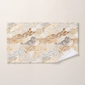 ビーチタンニュートラルストーンパターン バスタオルセット (ハンドタオル)