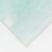 ビーチタートルウォーターカラーアート フリースブランケット (角)