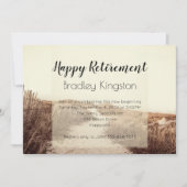 ビーチダネスハッピーリタイアメントパーティの招待状 招待状 (正面)