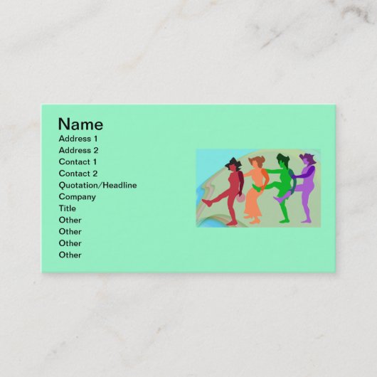ビーチダンスビジネスカード 名刺 (正面)
