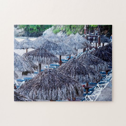 ビーチチェアおよび避難所 ジグソーパズル (横)