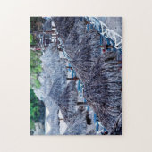 ビーチチェアおよび避難所 ジグソーパズル (縦)