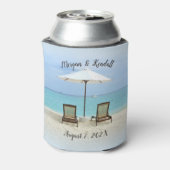 ビーチチェアのカスタマイズされた結婚式用クーラー 缶クーラー (缶裏面)