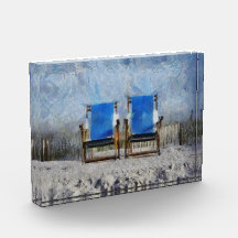 ビーチチェアアクリルブロック