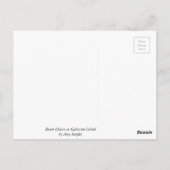 ビーチチェアオンガルベストンアイランドポストカード ポストカード (裏面)