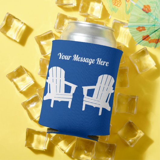 ビーチチェアクールビエ-レトロくつろぎKoozie 缶クーラー (インサイチュ 夏)
