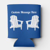 ビーチチェアクールビエ-レトロくつろぎKoozie 缶クーラー (裏面)