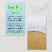 ビーチチェアコースタルコンドホームレンタル 名刺 (正面/裏面)