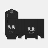 ビーチチェアディロンドバックブラックアンドホワイト結婚ズ フェイバーボックス (折り畳みなし)