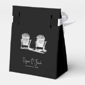 ビーチチェアディロンドバックブラックアンドホワイト結婚ズ フェイバーボックス (裏面サイド)