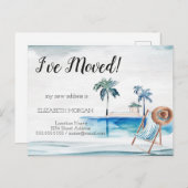 ビーチチェアハウスパームスニューアドレスアナウンスメント 案内ポストカード (正面/裏面)