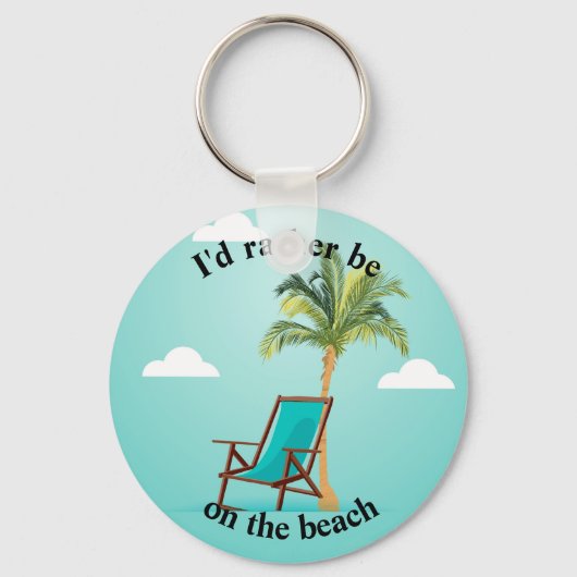 ビーチチェアパームツリー キーホルダー (正面)