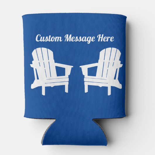 ビーチチェアビールクーラー - レトロリラックスクーズィ 缶クーラー (裏面)