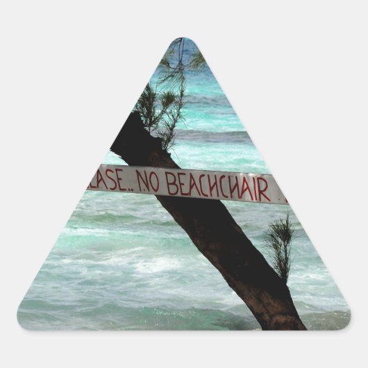 ビーチチェアーズラムポイントグランドケイマン 三角形シール (正面)