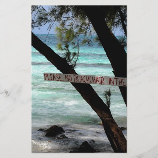 ビーチチェアーズラムポイントグランドケイマン 便箋 (正面)