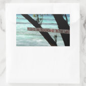 ビーチチェアーズラムポイントグランドケイマン 長方形シール (バッグ)