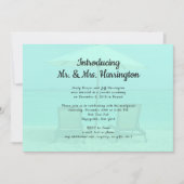 ビーチチェアー Mr. n Mrs. 受付のみのご案内 招待状 (正面)