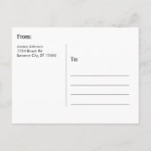 ビーチチェア写真の保存カード 案内ポストカード (裏面)