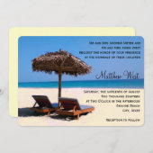 ビーチチェア招待状 招待状 (正面/裏面)