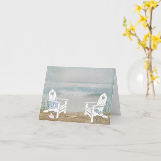 ビーチチェア カード (黄色い花)