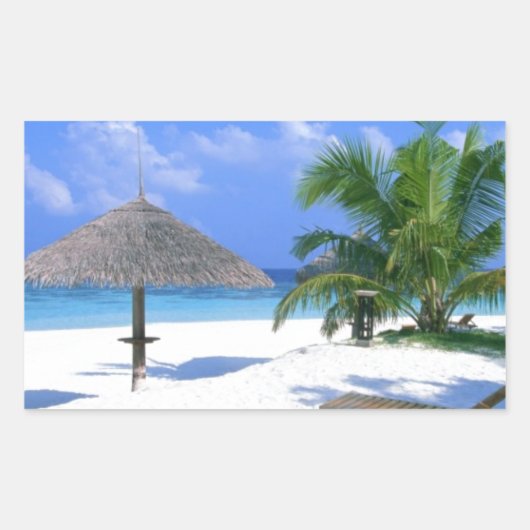 ビーチチェア – サマーブリス 長方形シール (正面)