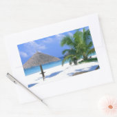 ビーチチェア – サマーブリス 長方形シール (封筒)