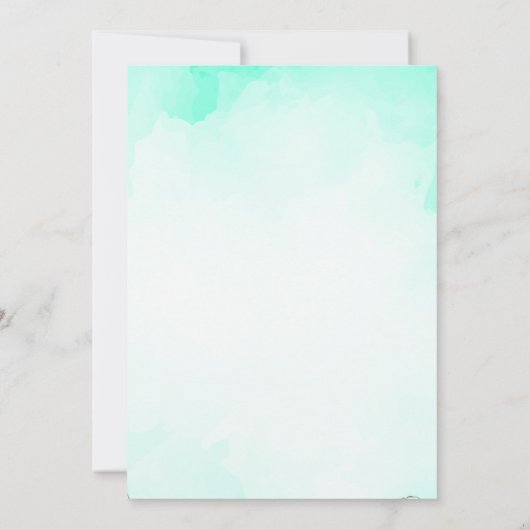 ビーチチェア、サーフィン誕生日パーティー 招待状 (裏面)