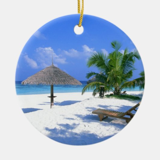 ビーチチェア セラミックオーナメント (正面)