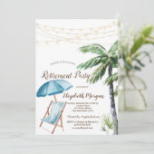 ビーチチェア、パラソルパーム 招待状 (スタンド正面)