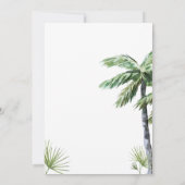 ビーチチェア、パラソルパーム 招待状 (裏面)