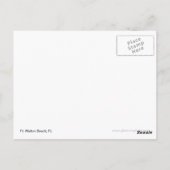 ビーチチェア - フロリダ州フォートウォルトンビーチ ポストカード (裏面)