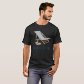 ビーチチェア 砂浜 海岸 ライフ Tシャツ (正面フル)