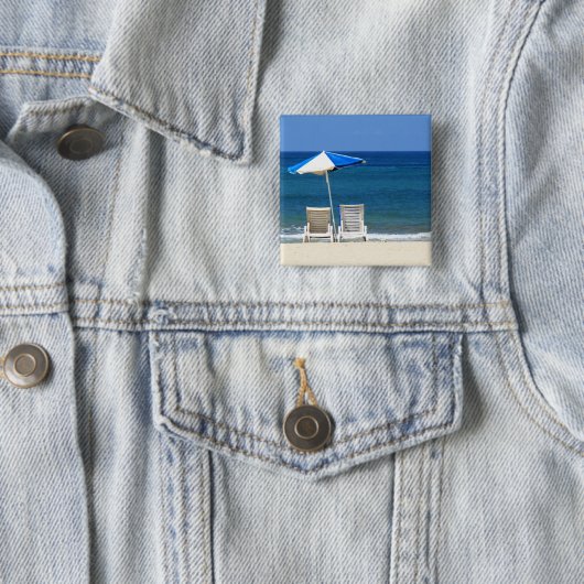 ビーチチェア 缶バッジ (インサイチュ)