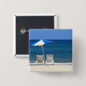 ビーチチェア 缶バッジ (正面&裏面)