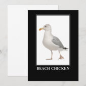 ビーチチキン – カモメ 招待状 (正面/裏面)