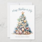 ビーチツリークリスマス（7月） シーズンカード (正面)