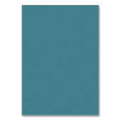 ビーチティール(緑がかった色)シーティングカード テーブルナンバー (裏面)