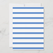 ビーチテディベアサンウォーター色ボーイベビーシャワー サンキューカード (裏面)