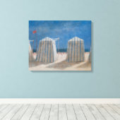 ビーチテンツブルターニー2012 キャンバスプリント (インサイチュ (ウッドフロア))