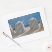 ビーチテンツブルターニー2012 長方形シール (封筒)