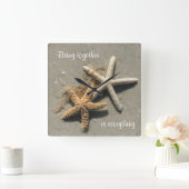 ビーチテーマの壁時計 スクエア壁時計 (ホーム)