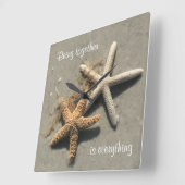 ビーチテーマの壁時計 スクエア壁時計 (傾斜)