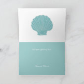 ビーチテーマの感謝カード サンキューカード (内部)