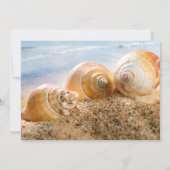 ビーチテーマの結婚式後の披露宴のみの招待状 招待状 (裏面)