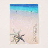 ビーチテーマイヤリングホルダカスタムージュエリーカード (正面)